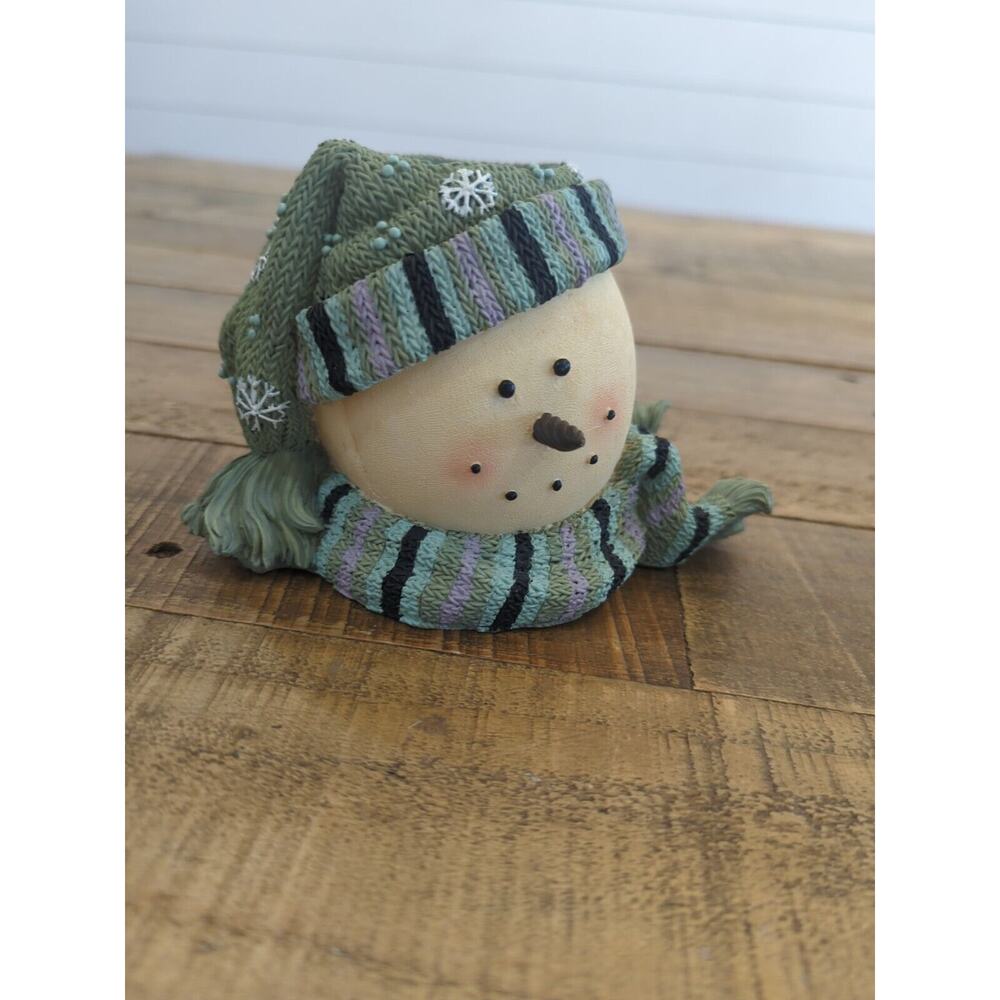 Christmas Snowmen Tea Light Candle Holder By Heather Hykes‎ Plum Pudding